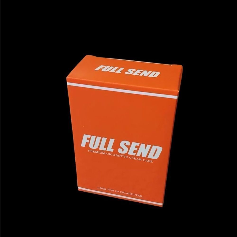Full Send Nelk Boys Cigarette Case Smoke Tobacco Box Lightweight Plastic Holder